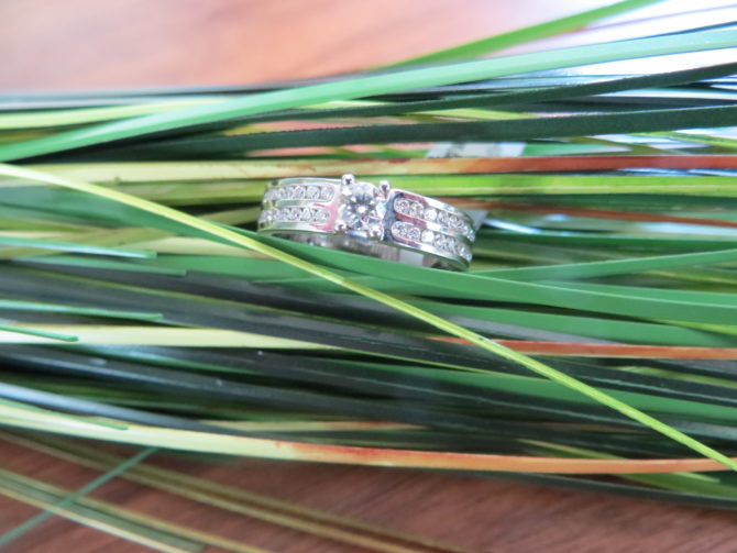 wit gouden dames ring briljant