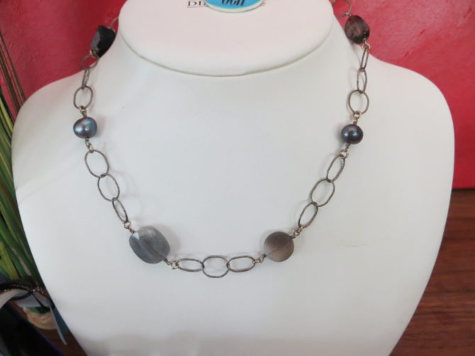 Zilveren choker,Jeh Collectie