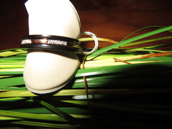 Ceramische dames ring, aanschuifring